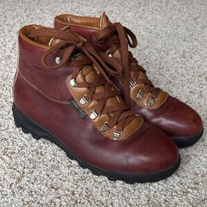 VTG Vasque Skywalk Brown Leather Gore-Tex Hiking Boots Sz 9 M